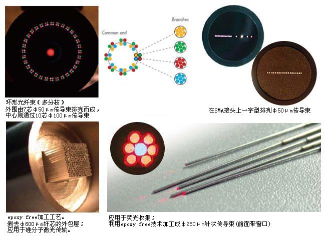 高性能石英纤维 Fiber OPTIC ASSEMBLIES CUSTOM PROBE TIPS